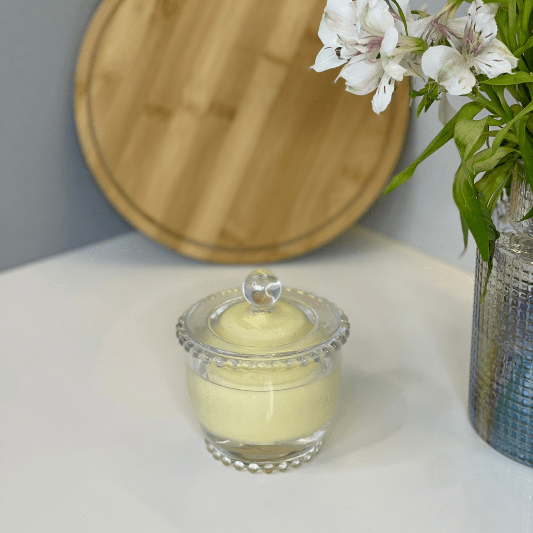 Manteigueira Francesa de Vidro com Tampa Pearl 155ml